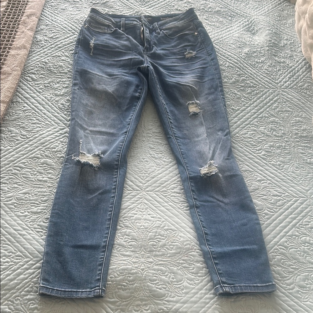 Bebe blue Distressed Women's Jeans